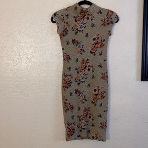 Midi BodyCon Floral Dress SZ S